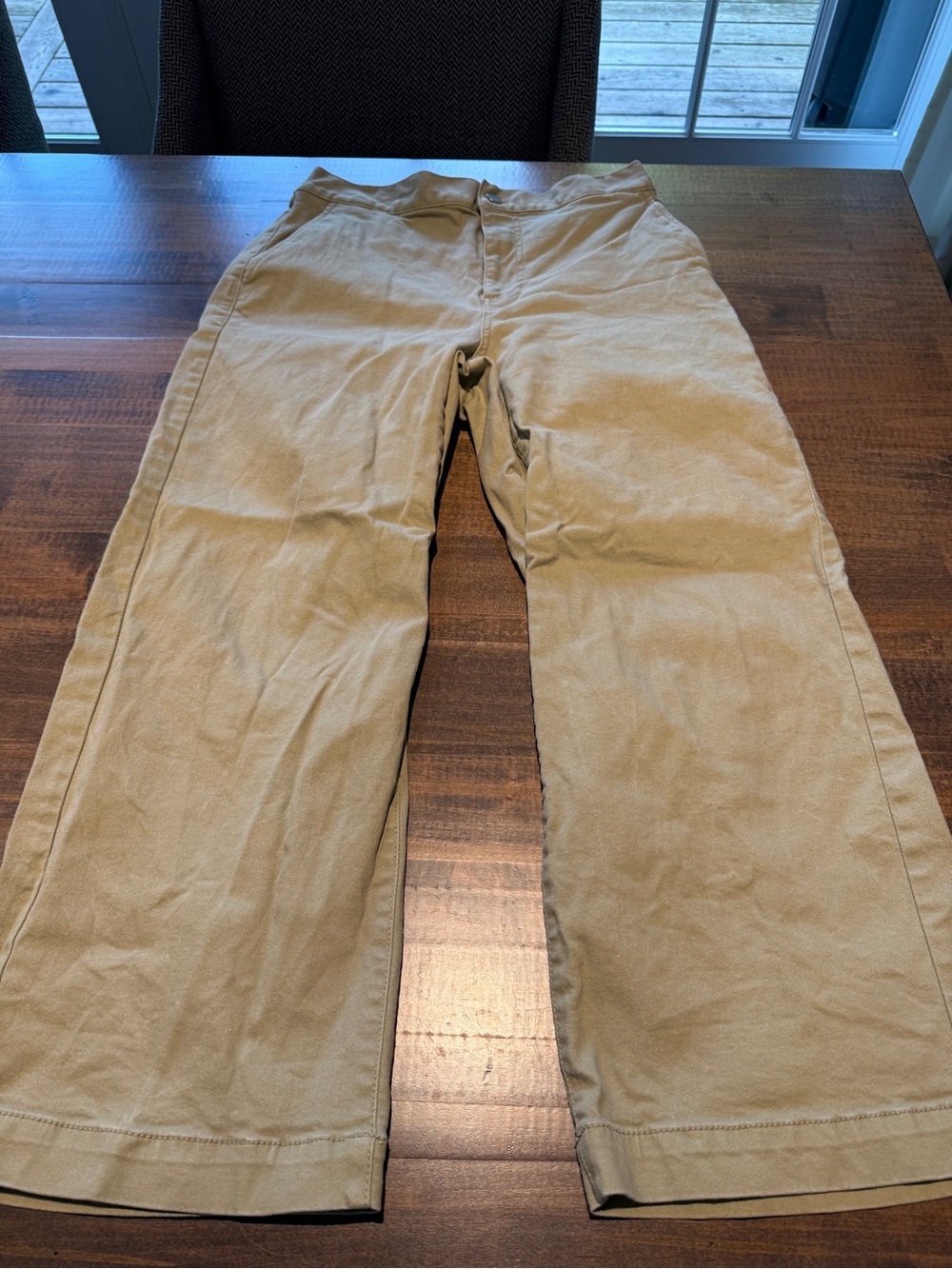 OAK + FORT Neutral Tan Chino Pants